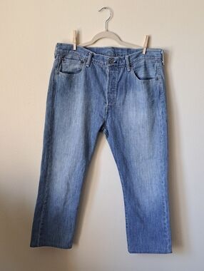 Mens Levi Strauss 501 Denim Jeans Size 34 29